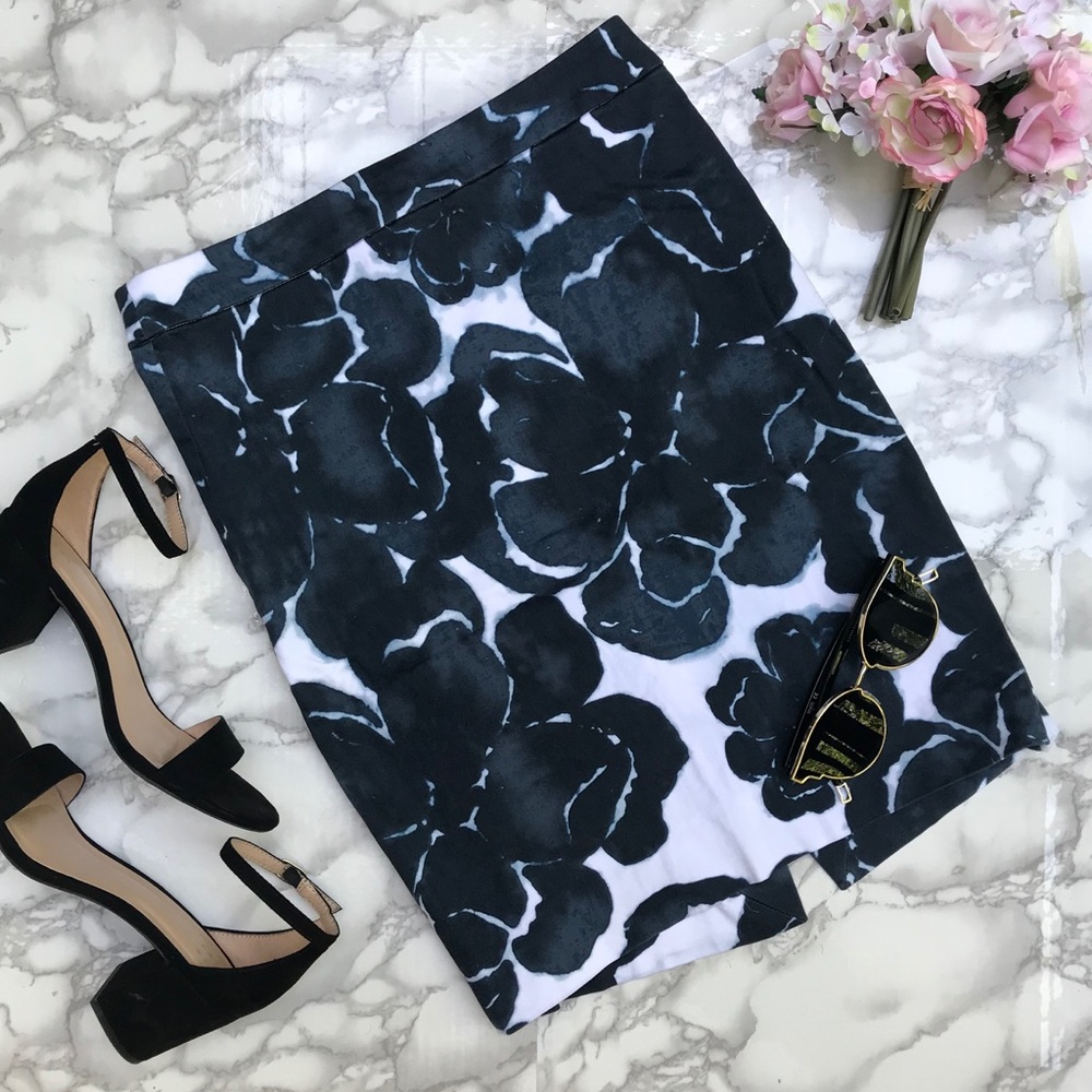 JCrew Floral Pencil Skirt